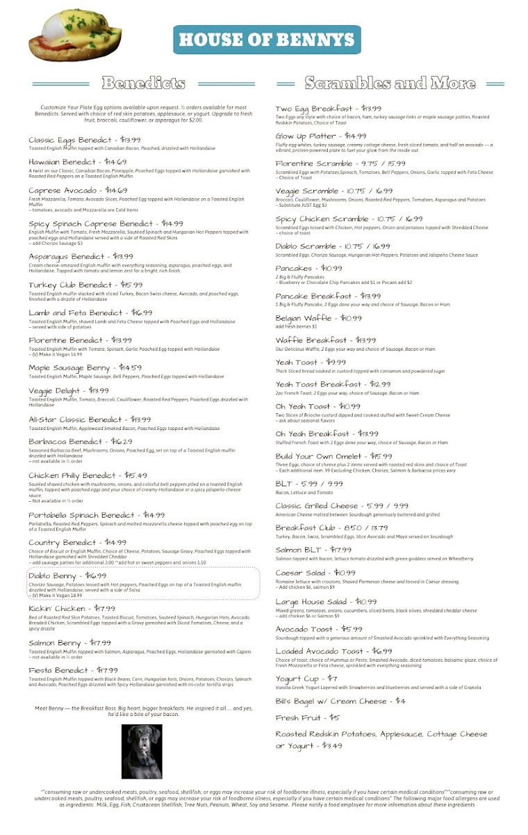 Menu House Of Bennys-1